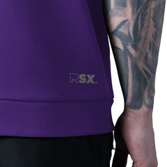 Minnesota Vikings MSX by Michael Strahan Tri-Blend Rebound Sleeveless Hoodie Purple - NFL