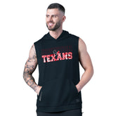Houston Texans MSX by Michael Strahan Tri-Blend Rebound Sleeveless Hoodie Navy - NFL