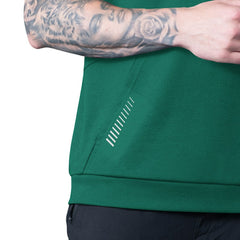 New York Jets MSX by Michael Strahan Tri-Blend Rebound Sleeveless Hoodie Green - NFL