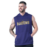 Baltimore Ravens MSX by Michael Strahan Tri-Blend Rebound Sleeveless Hoodie Purple - NFL