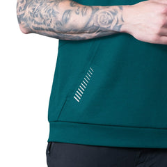 Philadelphia Eagles MSX by Michael Strahan Tri-Blend Rebound Sleeveless Hoodie Green - NFL