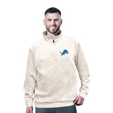 Detroit Lions MSX by Michael Strahan Cross Training Half-Zip Pullover White - NFL
