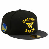 New Era - Golden State Warriors Statement Edition Jersey Hook 59Fifty Fitted Hat - Black