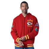 Kansas City Chiefs G-III Sports by Carl Banks Power Forward Commemorative Full-Zip Hooded Jacket Red - NFL