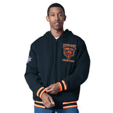 Chicago Bears G-III Sports by Carl Banks Power Forward Commemorative Full-Zip Hooded Jacket Navy - NFL