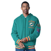 Miami Dolphins G-III Sports by Carl Banks Power Forward Commemorative Full-Zip Hooded Jacket Aqua - NFL