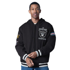 Las Vegas Raiders G-III Sports by Carl Banks Power Forward Commemorative Full-Zip Hooded Jacket Black - NFL