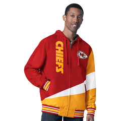 Kansas City Chiefs G-III Sports by Carl Banks Dual Threat Reversable Full-Zip Hooded Jacket Red/Charcoal - NFL