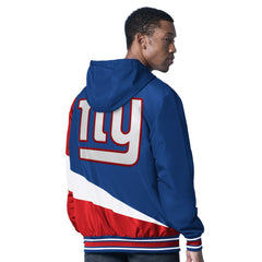 New York Giants G-III Sports by Carl Banks Dual Threat Reversable Full-Zip Hooded Jacket Royal/Charcoal - NFL