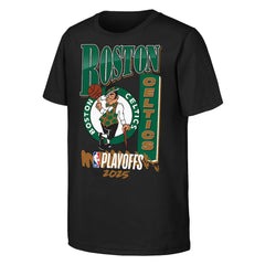 NBA - Boston Celtics Youth 2025 NBA Playoffs Hype T-Shirt - Black