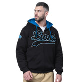 Detroit Lions Starter Big Shot Full-Zip Double Hoodie Black - NFL