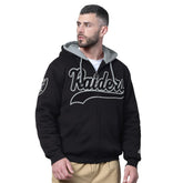 Las Vegas Raiders Starter Big Shot Full-Zip Double Hoodie Black - NFL