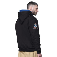 New England Patriots Starter Big Shot Throwback Full-Zip Double Hoodie Black - NFL