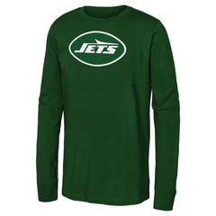 New York Jets Youth Primary Logo Long Sleeve T-Shirt Green - NFL
