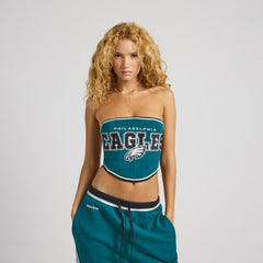 Philadelphia Eagles Off Season x NFL Women's Fleece Corset Dark Green - NFL