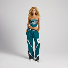 Philadelphia Eagles Off Season x NFL Women's Fleece Corset Dark Green - NFL
