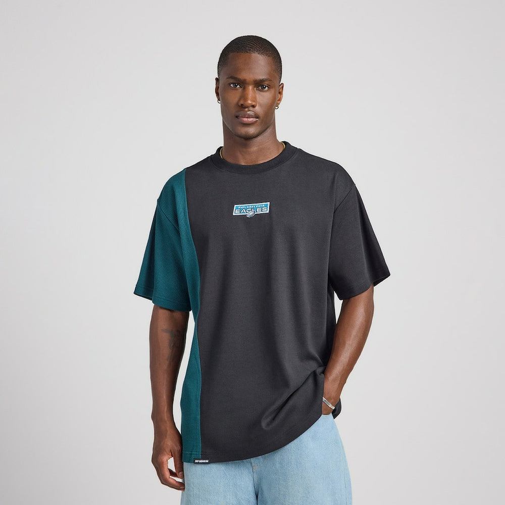 Philadelphia Eagles Off Season x NFL Unisex Spliced T-Shirt Black - NFL