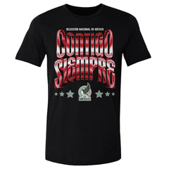 Mexico National Team 500 Level Contigo Siempre Vintage T-Shirts - Black