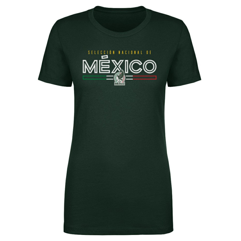 Mexico National Team 500 Level Women's Inline T-Shirts - Forest Green