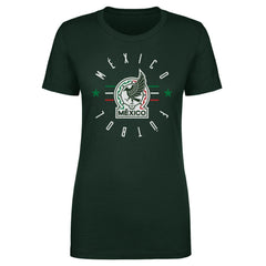 Mexico National Team 500 Level Women's Futbol T-Shirts - Forest Green