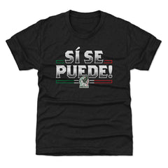 Mexico National Team 500 Level Youth Si Se Puede T-Shirts - Black