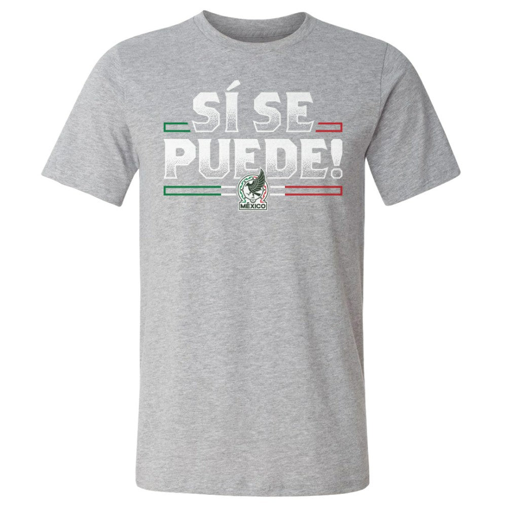 Mexico National Team 500 Level Si Se Puede T-Shirts - Heather Gray