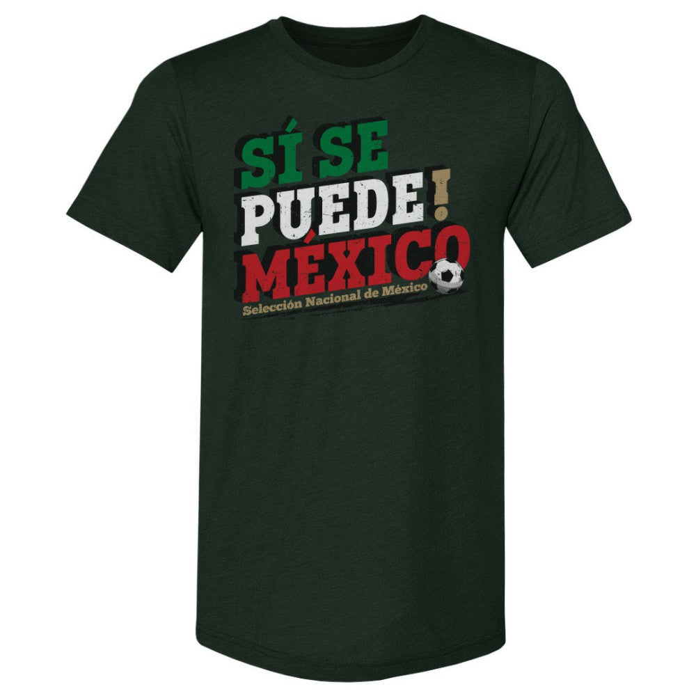 Mexico National Team 500 Level Si Se Puede Premium Tri-Blend T-Shirts - Forest Green