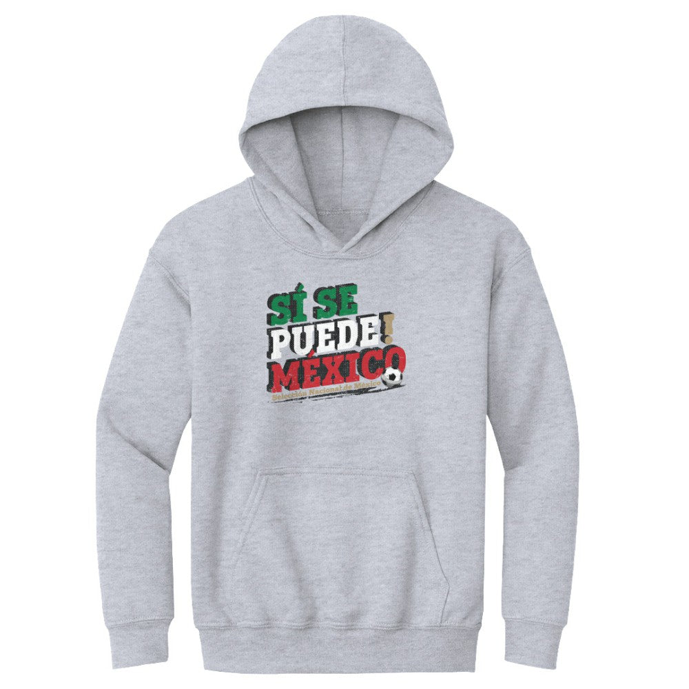 Mexico National Team 500 Level Youth Si Se Puede Pullover Hoodie - Gray