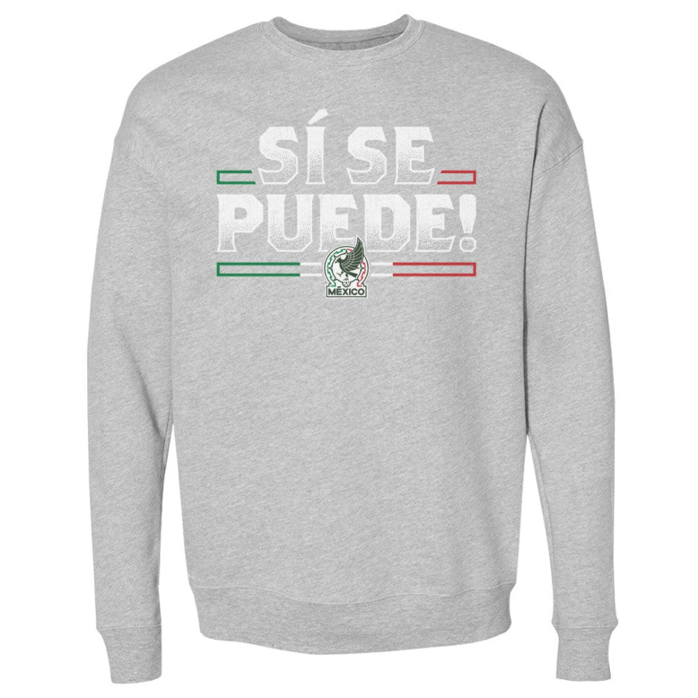 Mexico National Team 500 Level Si Se Puede Pullover Sweatshirt - Heather Gray