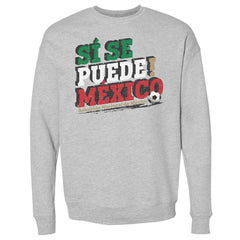 Mexico National Team 500 Level Si Se Puede Pullover Sweatshirt - Heather Gray