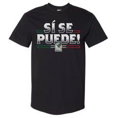 Mexico National Team 500 Level Si Se Puede Heavyweight T-Shirts - Black