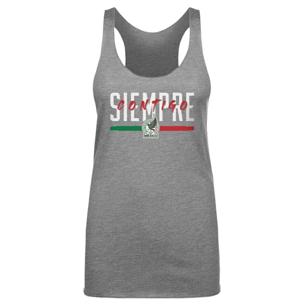 Mexico National Team 500 Level Women's Siempre Contigo Tri-Blend Tank Top - Gray