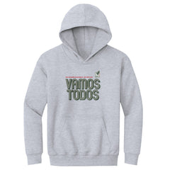 Mexico National Team 500 Level Youth Vamos Todos Inline Bold Pullover Hoodie - Gray
