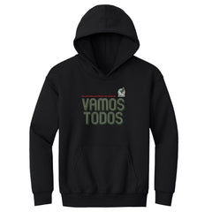 Mexico National Team 500 Level Youth Vamos Todos Inline Bold Pullover Hoodie - Black