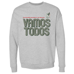 Mexico National Team 500 Level Vamos Todos Inline Bold Crewneck Sweatshirt - Heather Gray