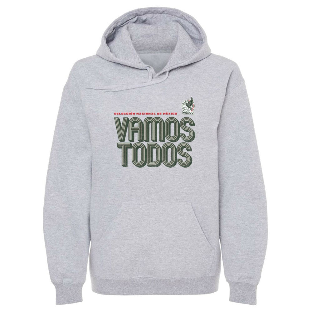 Mexico National Team 500 Level Vamos Todos Inline Bold Pullover Hoodie - Gray