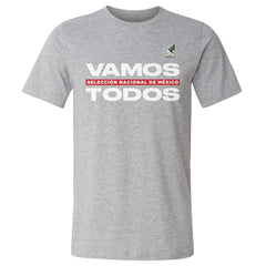 Mexico National Team 500 Level Vamos Todos Cotton T-Shirts - Heather Gray