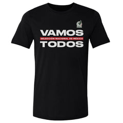 Mexico National Team 500 Level Vamos Todos Cotton T-Shirts - Black