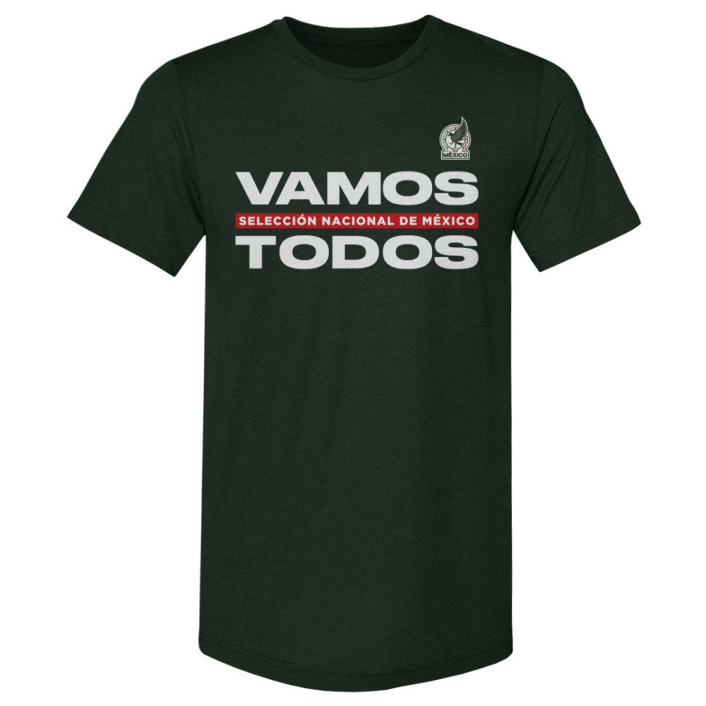 Mexico National Team 500 Level Vamos Todos Premium Tri-Blend T-Shirts - Dark Green