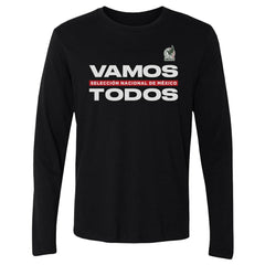Mexico National Team 500 Level Vamos Todos Long Sleeve T-Shirts - Black