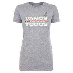 Mexico National Team 500 Level Women's Vamos Todos T-Shirts - Heather Gray