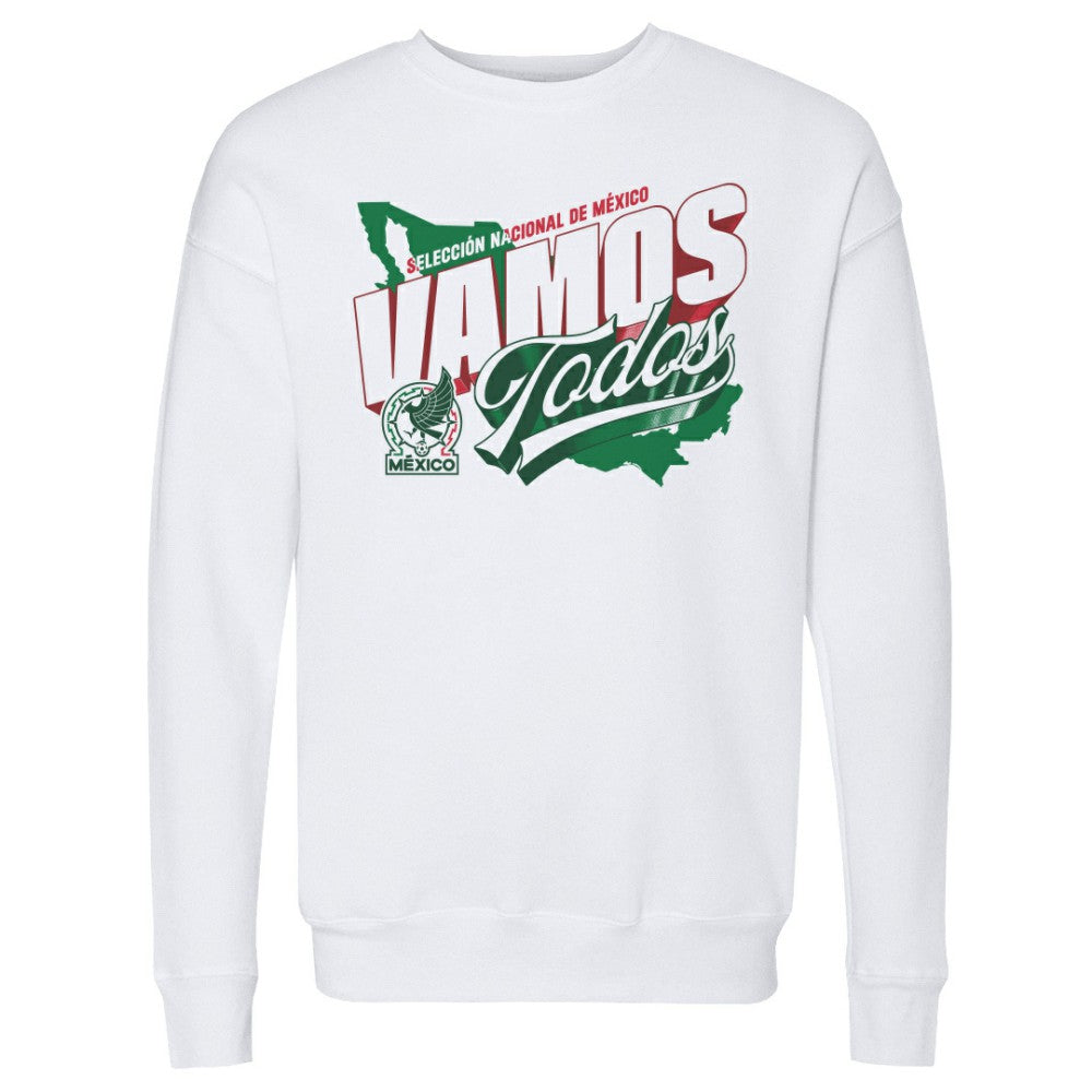 Mexico National Team 500 Level Vamos Todos Country Crewneck Sweatshirt - White