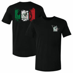 Mexico National Team 500 Level Grunge Flag F&B T-Shirts - Black