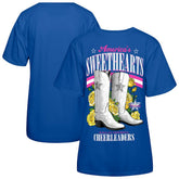 Dallas Cowboys Cheerleaders Women's Sweetheart Boots T-Shirt Royal - NFL