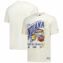 New Era - Indiana Pacers Oversized City Edition Remix Vintage T-Shirt - Cream