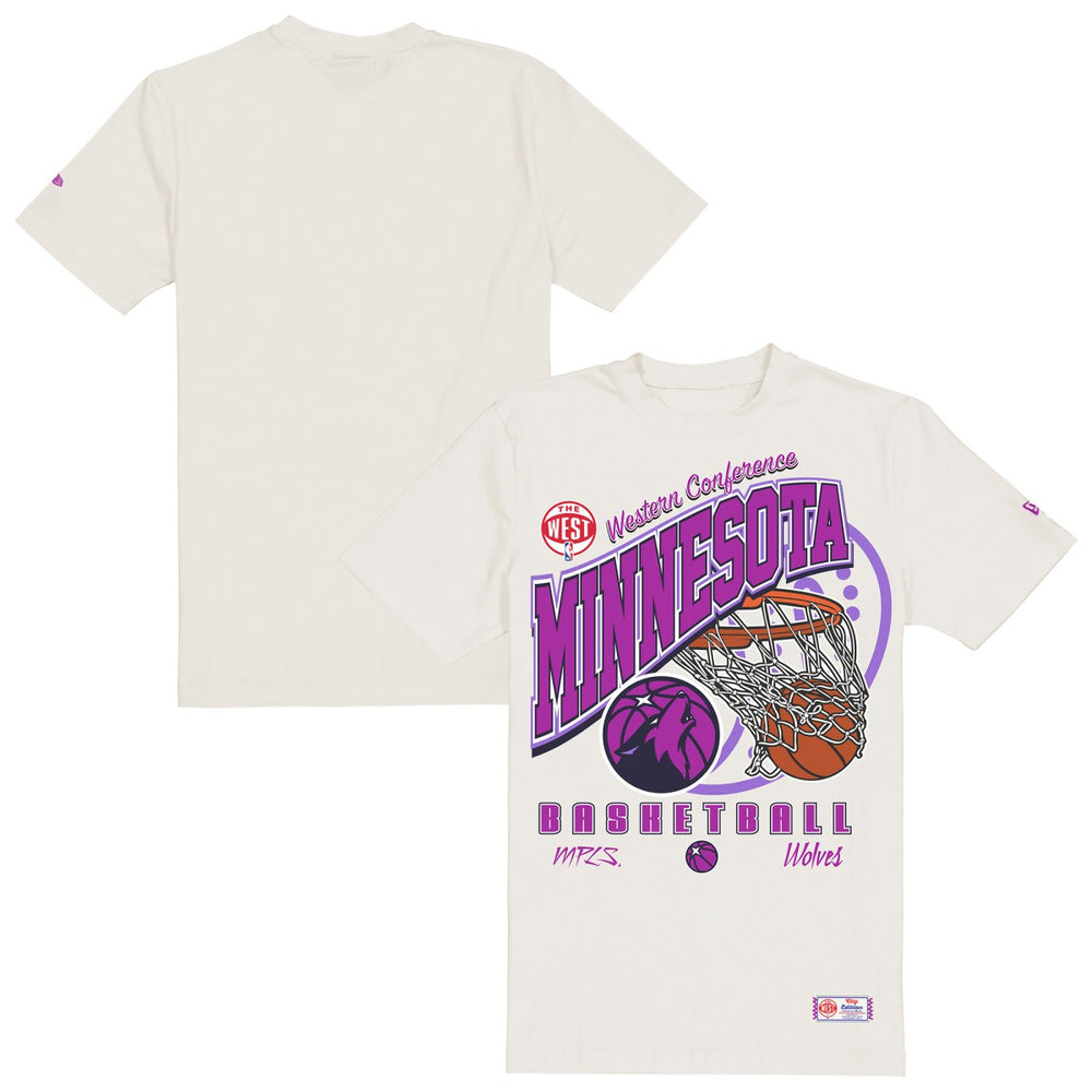 New Era - Minnesota Timberwolves Oversized City Edition Remix Vintage T-Shirt - Cream