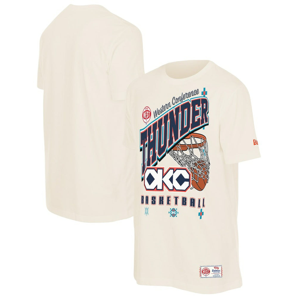 New Era - Oklahoma City Thunder Oversized City Edition Remix Vintage T-Shirt - Cream