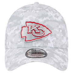 Kansas City Chiefs New Era 2025 Salute to Service Digital Camo Fan Pack 39THIRTY Flex Hat White - NFL