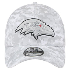 Baltimore Ravens New Era 2025 Salute to Service Digital Camo Fan Pack 39THIRTY Flex Hat White - NFL