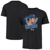Shohei Ohtani Los Angeles Dodgers '47 Player Caricature Franklin T-Shirt On Sale